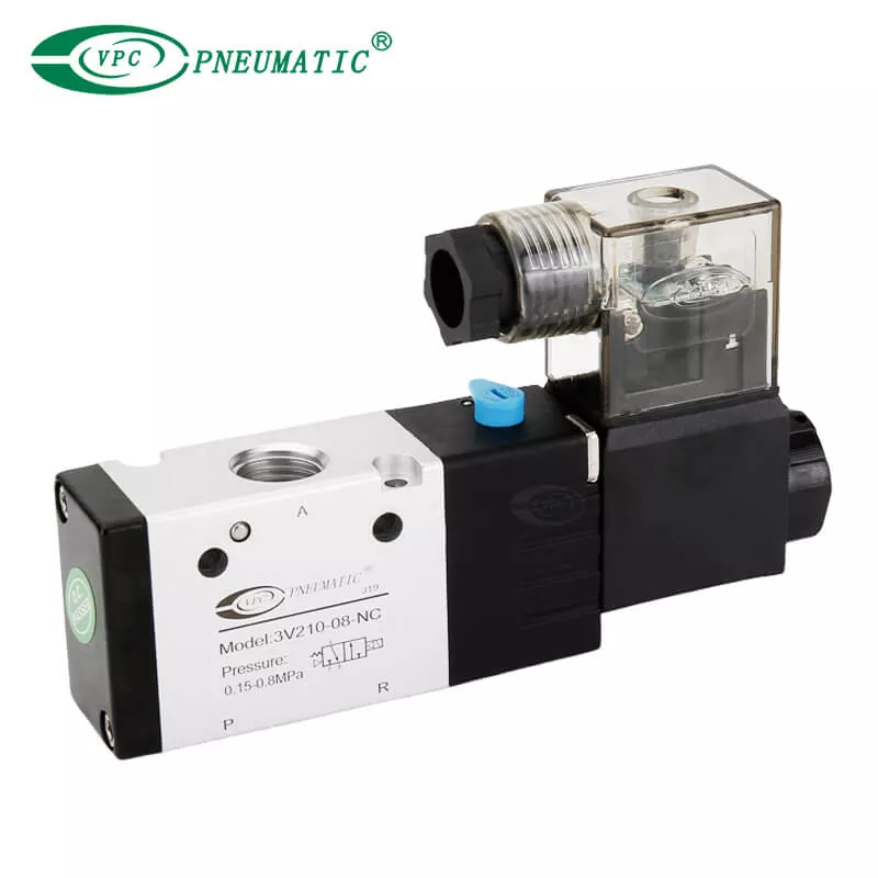 [3V210-08 AC220V] Electrovalvula monoestable 3/2 1/4" 220VAC