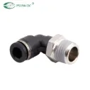 Racor L manguera 10 conexión 3/8"
