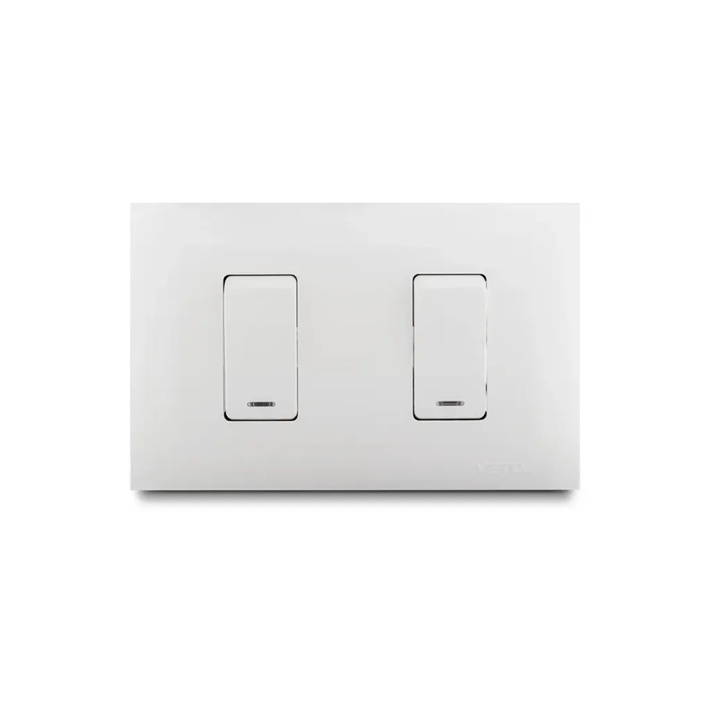 [VIV13016] Interruptor Doble blanco Veto vive