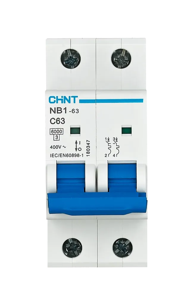 [NB1-63-2P-C50] Breaker CHINT de riel 2 polo 50A 6kA®