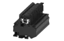 Bornera portafusible  2 puntos de conexión 24-10AWG basculante fusible 5x20mm sin indicador
