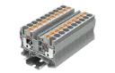 Bornera 2 puntos de conexión gris 20-6 AWG 60A con tecla de accionamiento SUPU