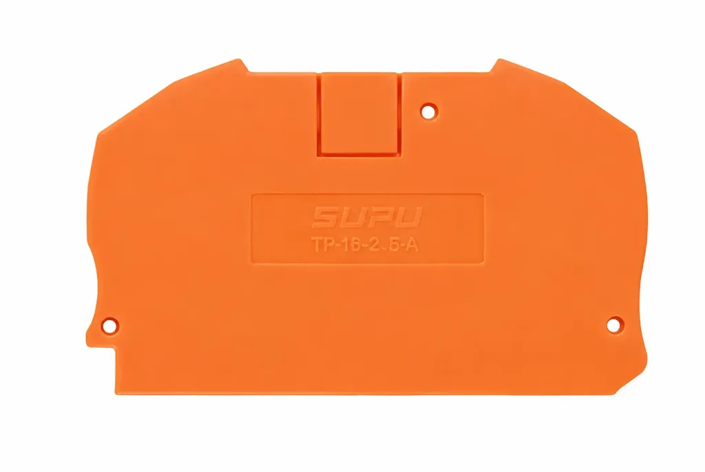 [TP16-2-OG-EA] Placa final o intermedia para bornera 2 puntos de conexion 20-4 AWG TP16 SUPU
