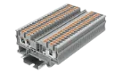 Bornera 4 puntos de conexión 26-12 AWG 20A con tecla de accionamiento