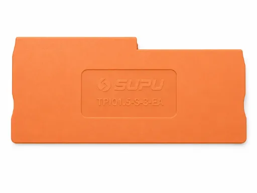 Placa final o intermedia naranja para bornera de sensores 3 Hilos